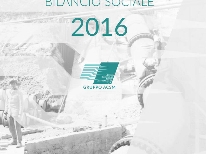 Bilancio sociale 2016 del Gruppo ACSM
