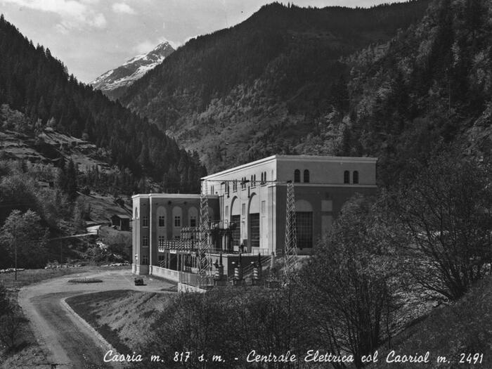 Primi anni '50 cartolina della Centrale di Caoria