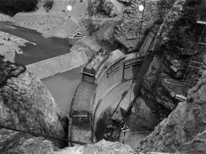 1962 elevazione della diga