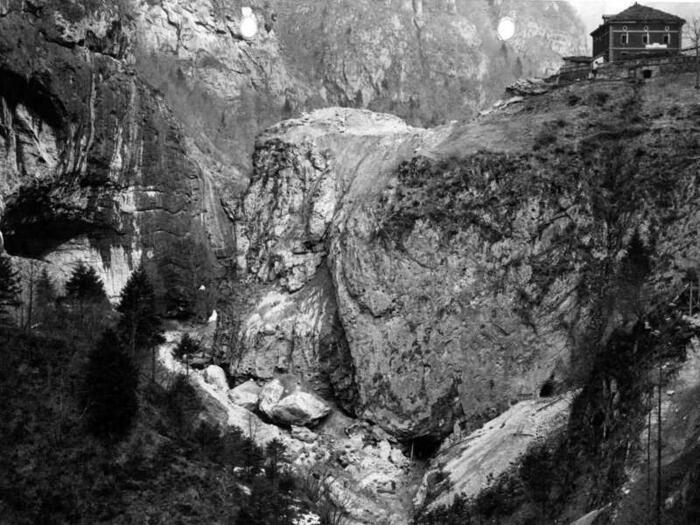 1961 vista sulla zona di costruzione della diga