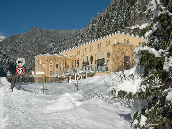 Centrale di Caoria – esterni – inverno