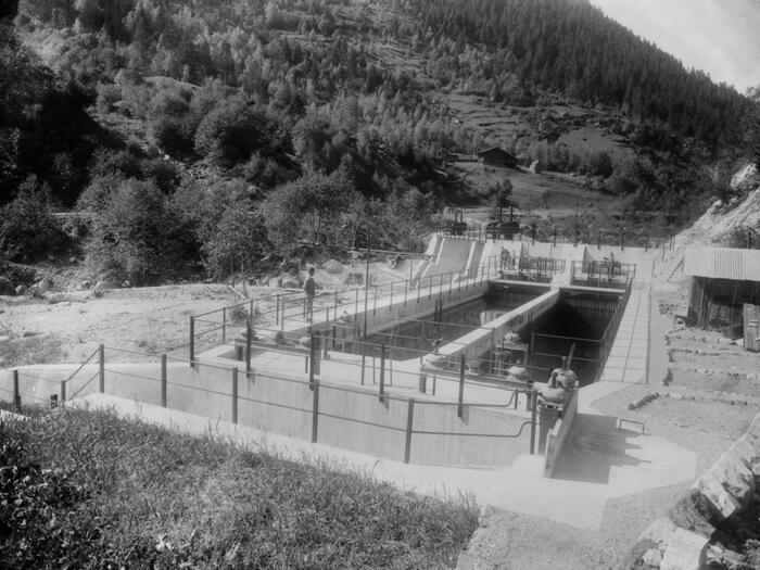 1929 opera di presa sul torrente Vanoi